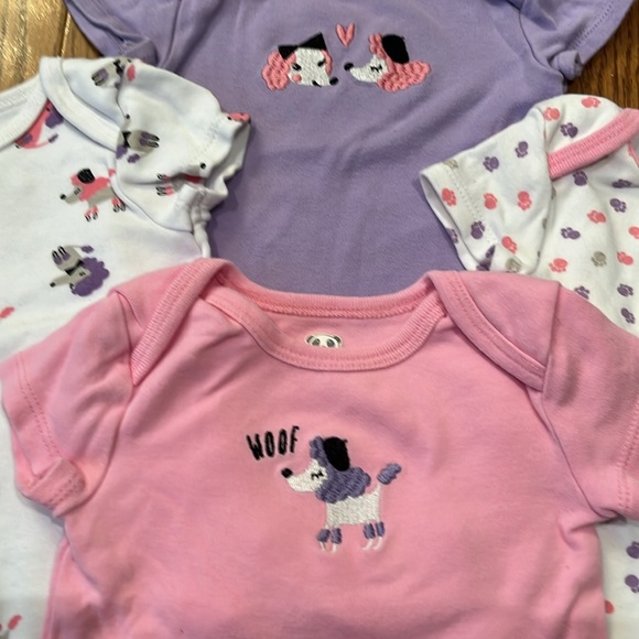 ROCOCO ONESIE SHORT SLEEVES POODLE THEME SIZE 3M - Picture 2 of 5